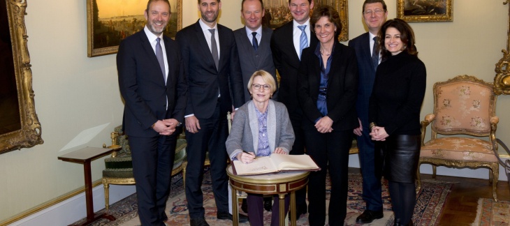 Déjeuner de courtoisie en l'honneur de Madame Livia LEU, Ambassadrice de Suisse auprès de la France et de Monaco