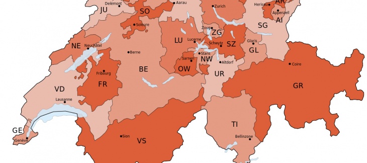 Carte de la Suisse