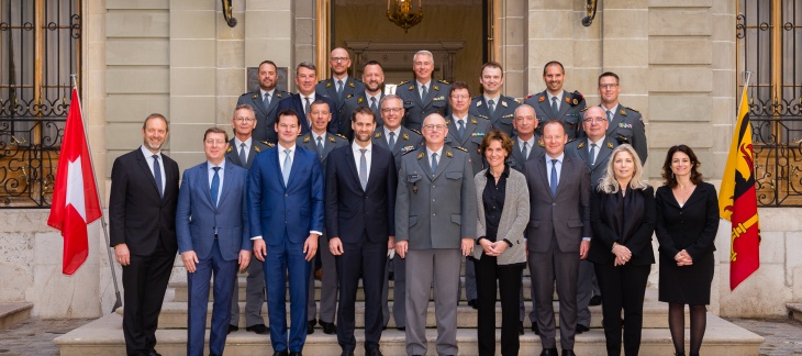 Déjeuner en l'honneur des officiers généraux et supérieurs de l'Armée suisse