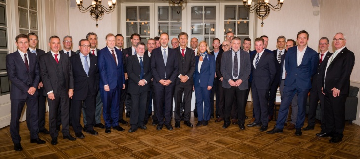 Déjeuner en l'honneur des délégations officielles des équipes nationales de football de Suisse et d'Irlande 