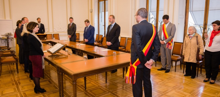 Prestation de serment de Monsieur Ricardo MUNOZ, Maire élu de la commune de Collex-Bossy