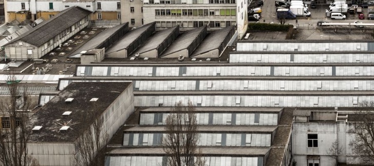 Photo Fred Merz (détail) Usine Parker