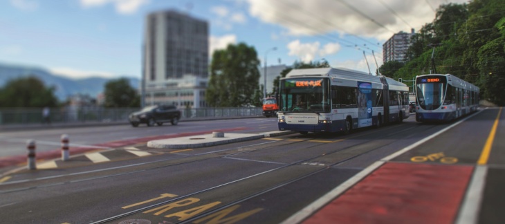 Tram et bus