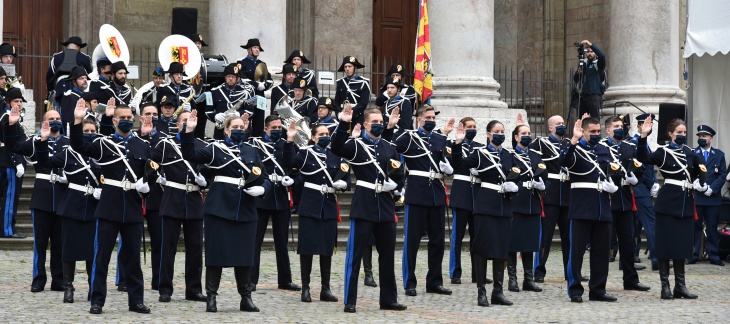 Quarante-sept aspirant-e-s et quatre policiers ont prêté serment devant la Cathédrale
