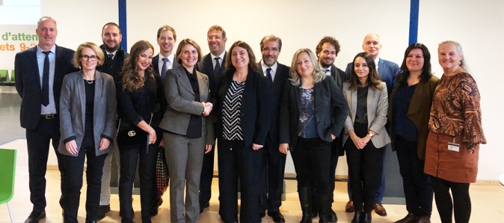 La Ministre italienne du travail en visite à l'OCE La Ministre italienne du travail en visite à l'OCE