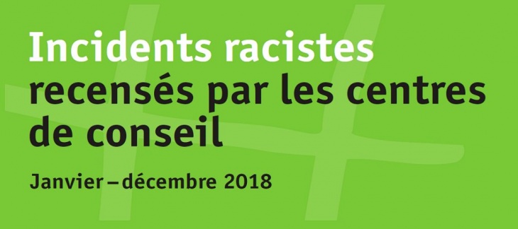 Incidents racistes recensés par les centres de conseil