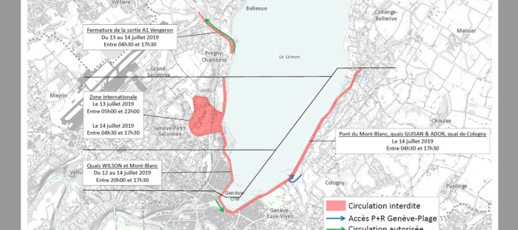 plan des restrictions de circulation