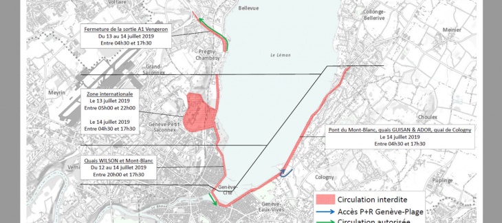 plan des restrictions de circulation