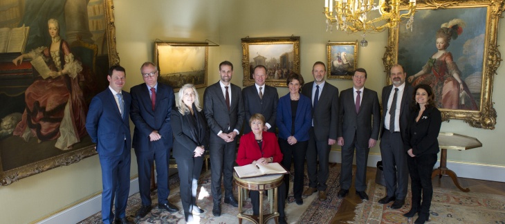Le Conseil d'Etat et Madame Michelle Bachelet, Haute-Commissaire des Nations Unies aux droits de l’homme