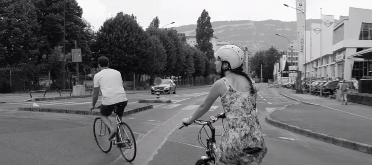 Visite du PAV à vélo Photo: Etat de Genève/Roman Lusser Visite à vélo du PAV
