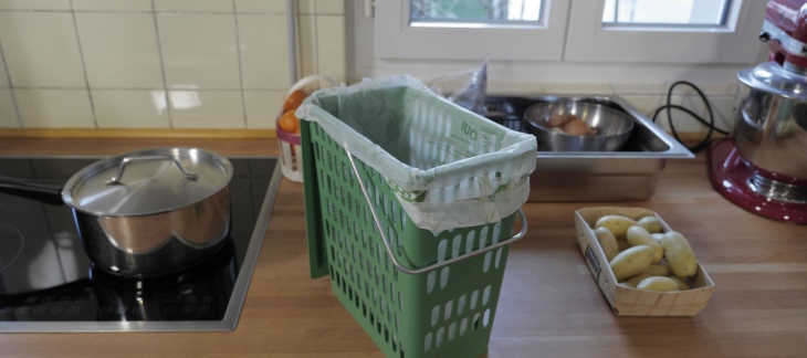 La P'tite poubelle verte pour les déchets de cuisine