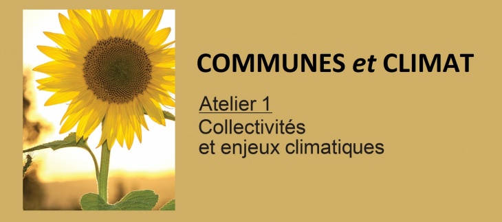 Atelier Collectivités et enjeux climatiques