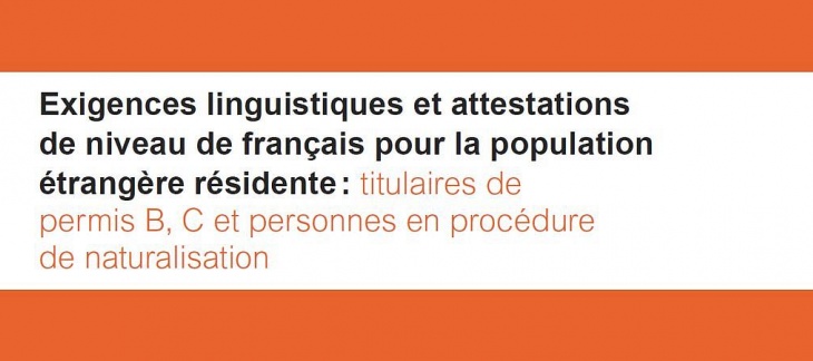 Exigences linguistiques et attestations de niveau de français Exigences linguistiques et attestations de niveau de français