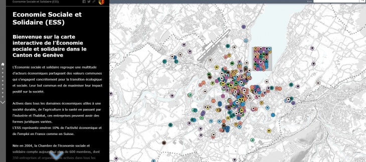 Première cartographie interactive de l'économie sociale et solidaire à Genève