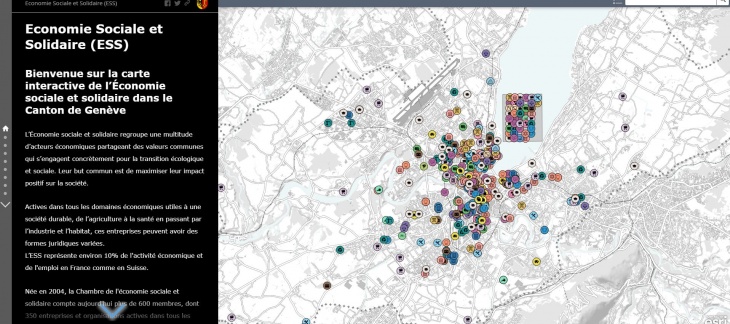 Première cartographie interactive de l'économie sociale et solidaire à Genève Première cartographie interactive de l'économie sociale et solidaire à Genève