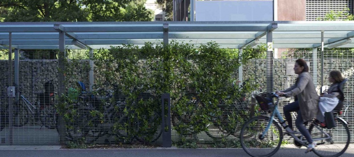Des aménagements en faveur de la mobilité douce, ici La Florence, un principe pour Cointrin © De Limoges Des aménagements en faveur de la mobilité douce, ici La Florence, un principe pour Cointrin © De Limoges