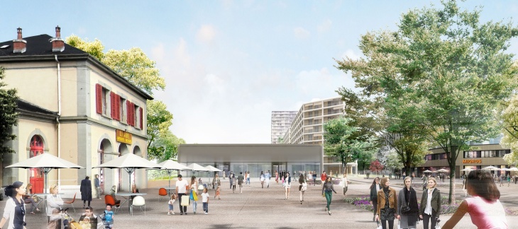 Station souterraine sur la place de la gare © EMA archictectes-Image Camille François Station souterraine sur la place de la gare © EMA archictectes-Image Camille François