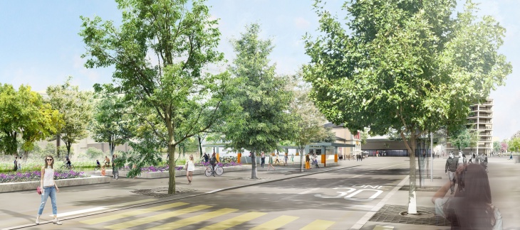 Quai des mobilités © EMA archictectes-Image Camille François Quai des mobilités © EMA archictectes-Image Camille François