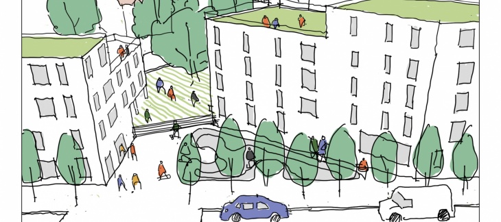 Versoix, avant-projet Lachenal-Dégallier © urbz Versoix, avant-projet Lachenal-Dégallier © urbz