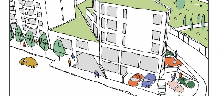 Versoix, avant-projet Lachenal-Dégallier © urbz Versoix, avant-projet Lachenal-Dégallier © urbz