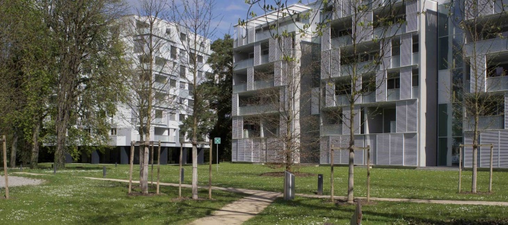 Une arborisation soutenue, ici les Hauts de Malagnou, un principe pour Cointrin © De Limoges Une arborisation soutenue, ici les Hauts de Malagnou, un principe pour Cointrin © De Limoges