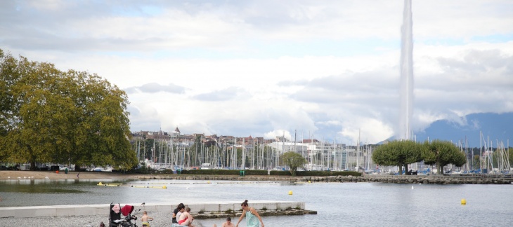 La Plage Publique des Eaux-Vives (août 2020) © Etat de Genève Plage Publique Eaux-Vives