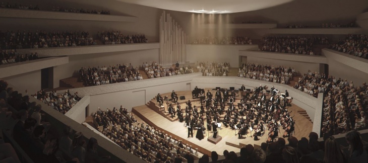 Vue intérieure de la salle philharmonique / © FCMG Vue intérieure de la salle philharmonique / © FCMG