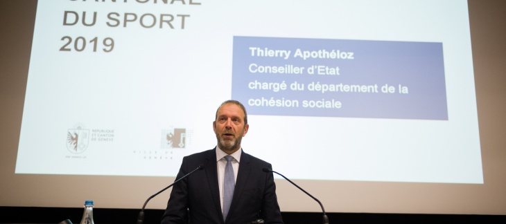 Thierry Apothéloz, conseiller d'Etat chargé du département de la cohésion sociale