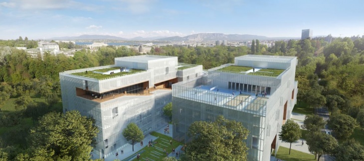 Nouveau bâtiment de l'IHEID / Coût : 100 mio CHF : / Réalisation 2019-2020 / © IHEID Nouveau bâtiment de l'IHEID / Coût : 100 mio CHF : / Réalisation 2019-2020 / © IHEID