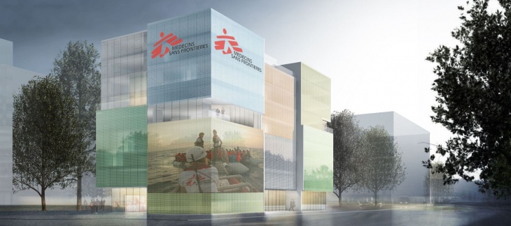 Nouveau bâtiment de MSF - vue extérieure / © MSF Nouveau bâtiment de MSF - vue extérieure / © MSF