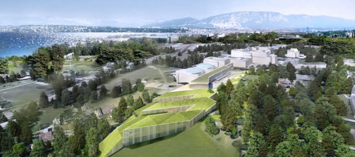 Vue globale du nouveau bâtiment / © Skidmore, Owings & Merill Inc / Burckhardt + Partner SA Vue globale du nouveau bâtiment / © Skidmore, Owings & Merill Inc / Burckhardt + Partner SA