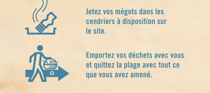 Plage Publique des Eaux Vives Propre