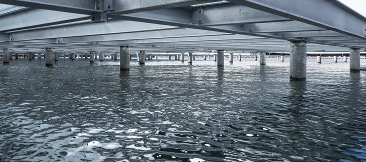 Chantier du Port-Noir et de sa plateforme pour dériveurs (octobre 2018) © Serge Fruehauf Port Plage Publique Eaux-Vives