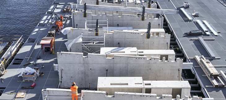 Chantier du Port-Noir (décembre 2019) © Serge Fruehauf Port Plage Publique Eaux-Vives