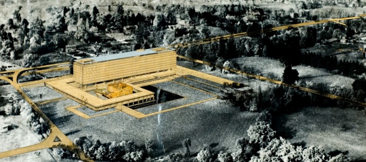 Jean Tschumi architecte, concours pour le siège de l'OMS, 1960 / © Archives OMS-WHO, Genève