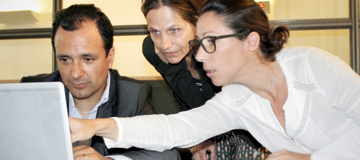 Tito Espinoza, Dorothée Zarjevski et Caroline Widmer