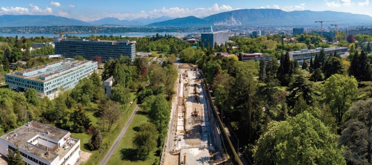 Travaux de la route des Nations, mai 2019