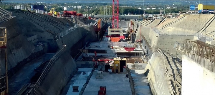 Chantier de la route des Nations