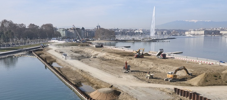 Chantier de la Plage Publique des Eaux-Vives