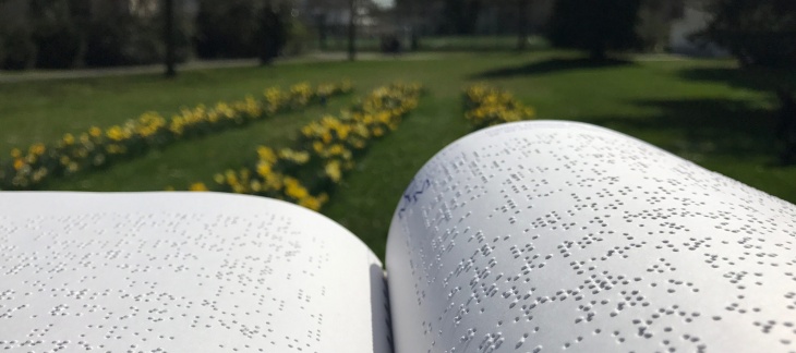 Livre en écriture braille - René Demellayer