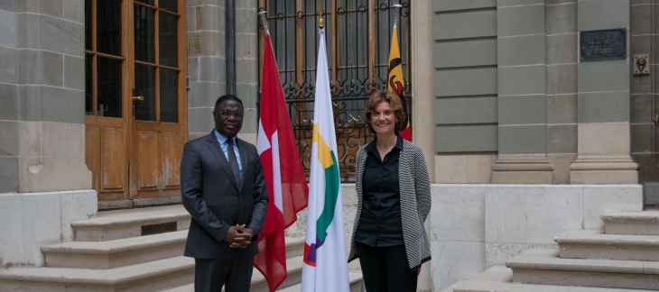 Visite de courtoisie de Monsieur Georges Nakseu Nguefang, représentant permanent de l'Organisation internationale de la Francophonie (OIF) auprès de l'ONU à Genève