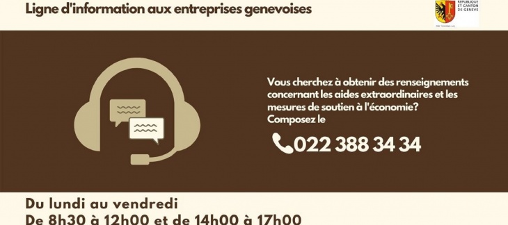 Ligne d'information aux entreprises genevoises dans le cadre du COVID-19