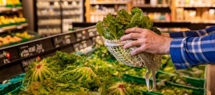 Filet pour l'achat de légumes