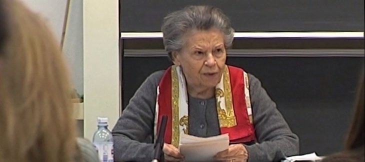 Noëlla Rouget a témoigné de l'horreur des camps de concentration nazis devant de très nombreuses classes d'école, comme ici au Collège Calvin