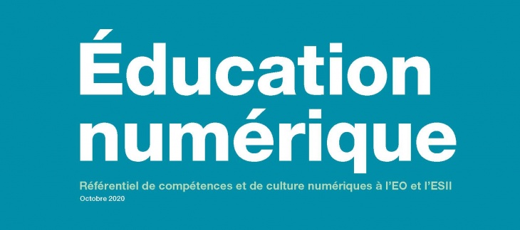 Education numérique. Référentiel de compétences et de culture numérique à l'école publique