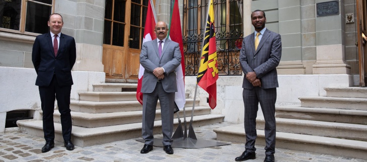 Visite de courtoisie de S.E. Monsieur l'Ambassadeur Ali Ibn Abi Talib Abdelrahman Mahmoud, Représentant permanent de la République du Soudan auprès de l'ONU à Genève