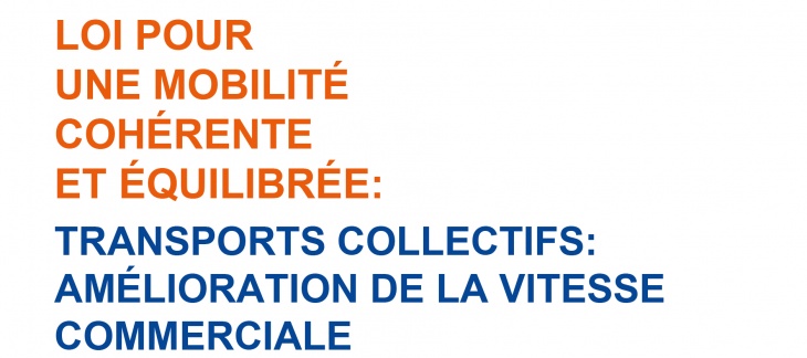 LMCE: Transports collectifs: amélioration de la vitesse commerciale