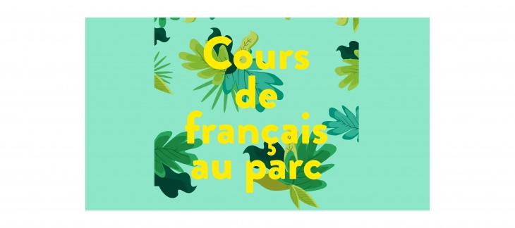 Cours de français au parc