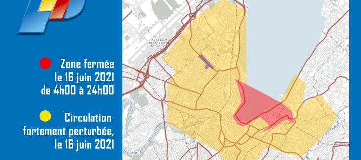 Carte avec les restrictions de circulation