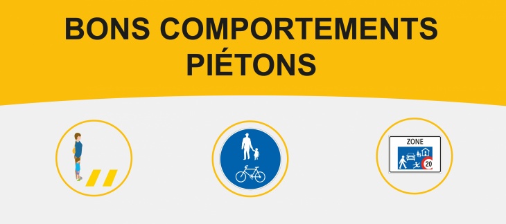 Bons comportements piétons